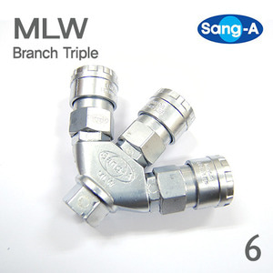 MLW (3way) 원터치 카플러 커플러 에어 밸브